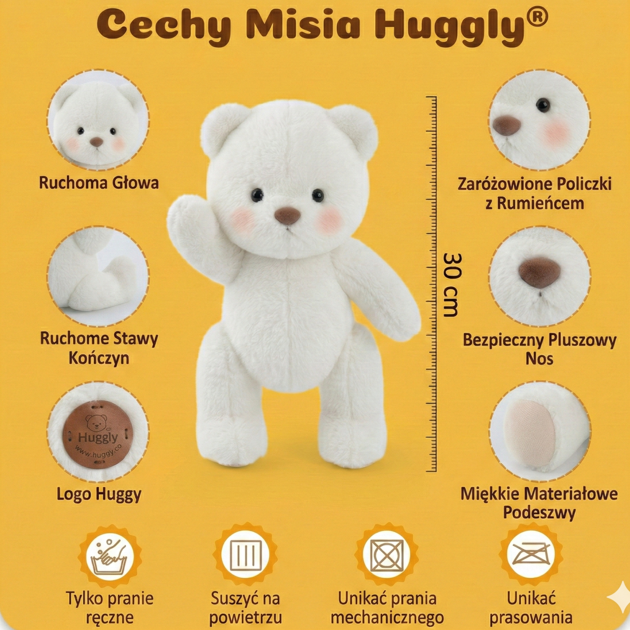 Huggly™ Zielony Miś w Ubranku – Idealny Prezent dla Niej 💖