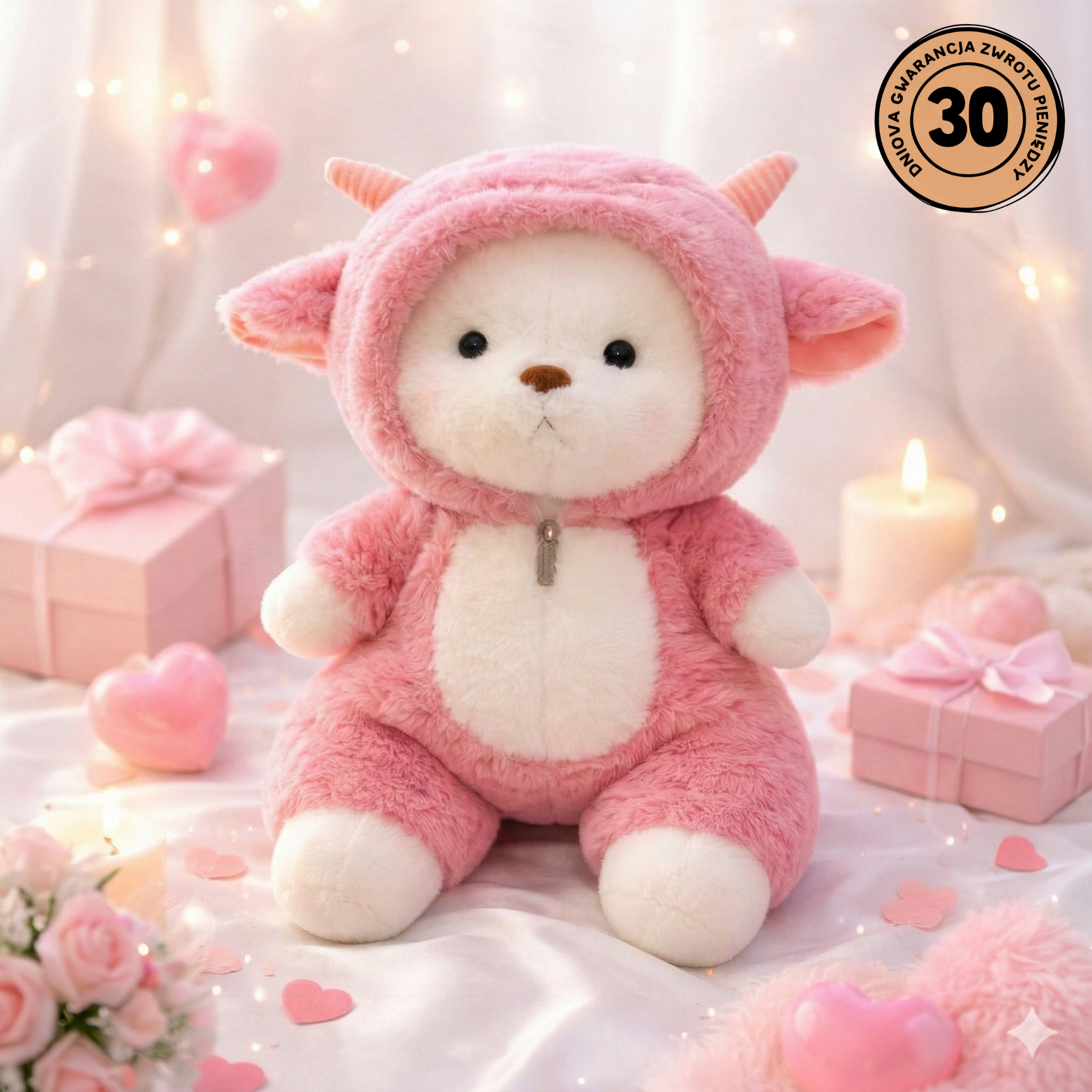 Huggly™ Zielony Miś w Ubranku – Idealny Prezent dla Niej 💖