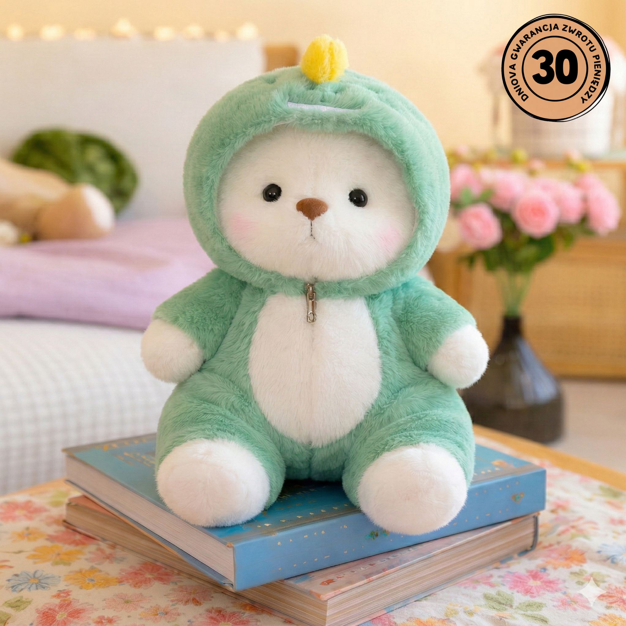 Huggly™ Różowy Miś w Ubranku – Idealny Prezent dla Niej 💖