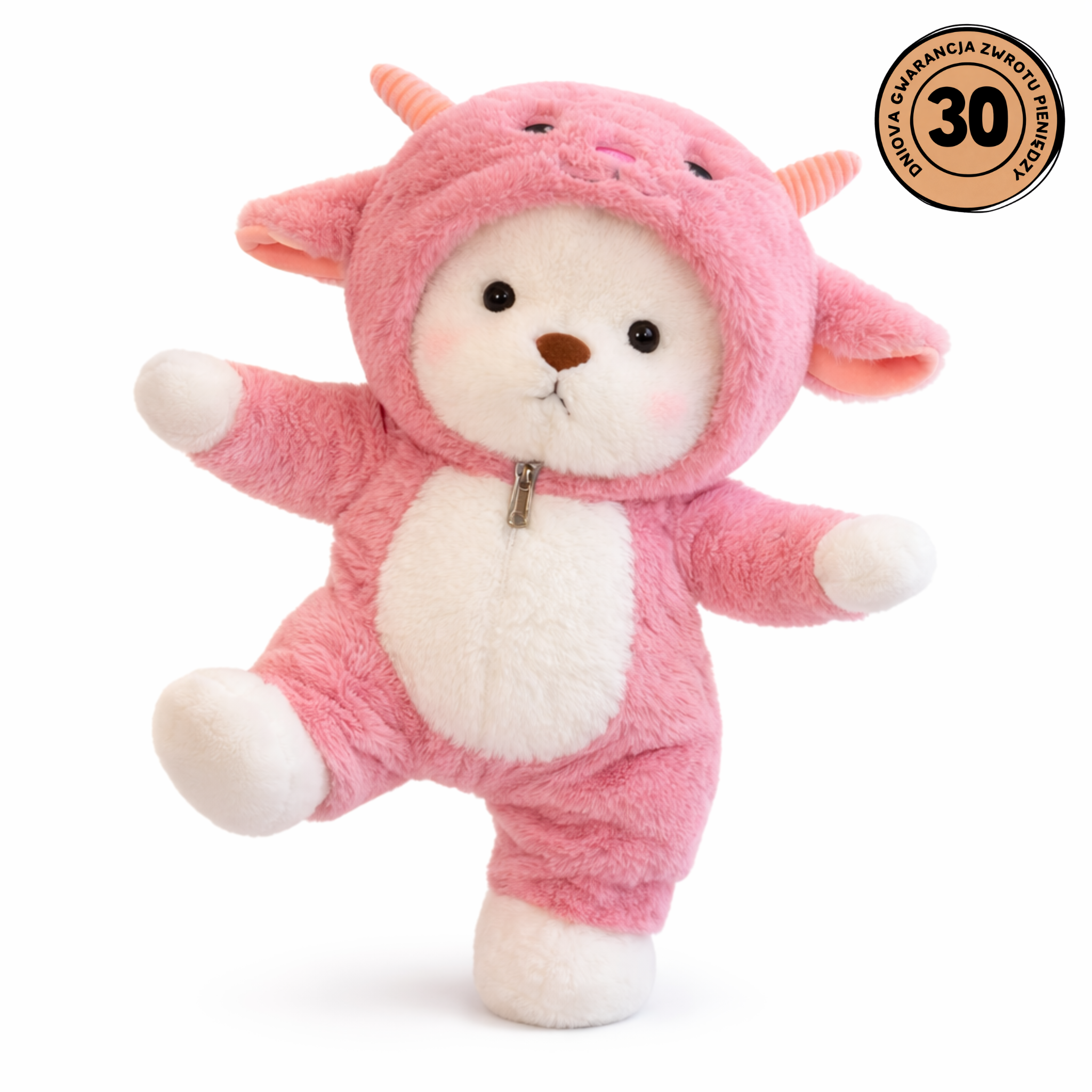 Huggly™ Różowy Miś w Ubranku – Idealny Prezent dla Niej 💖