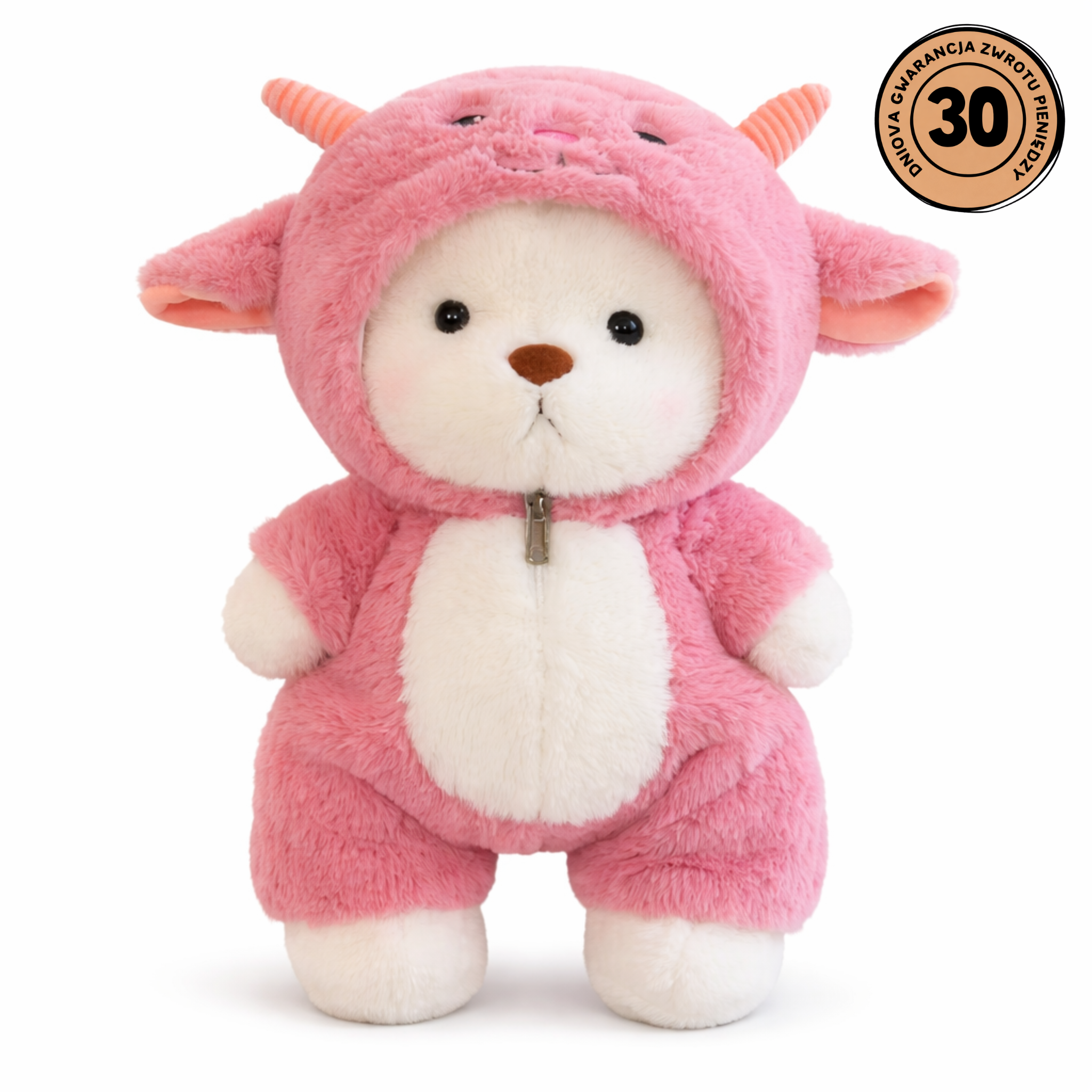 Huggly™ Różowy Miś w Ubranku – Idealny Prezent dla Niej 💖