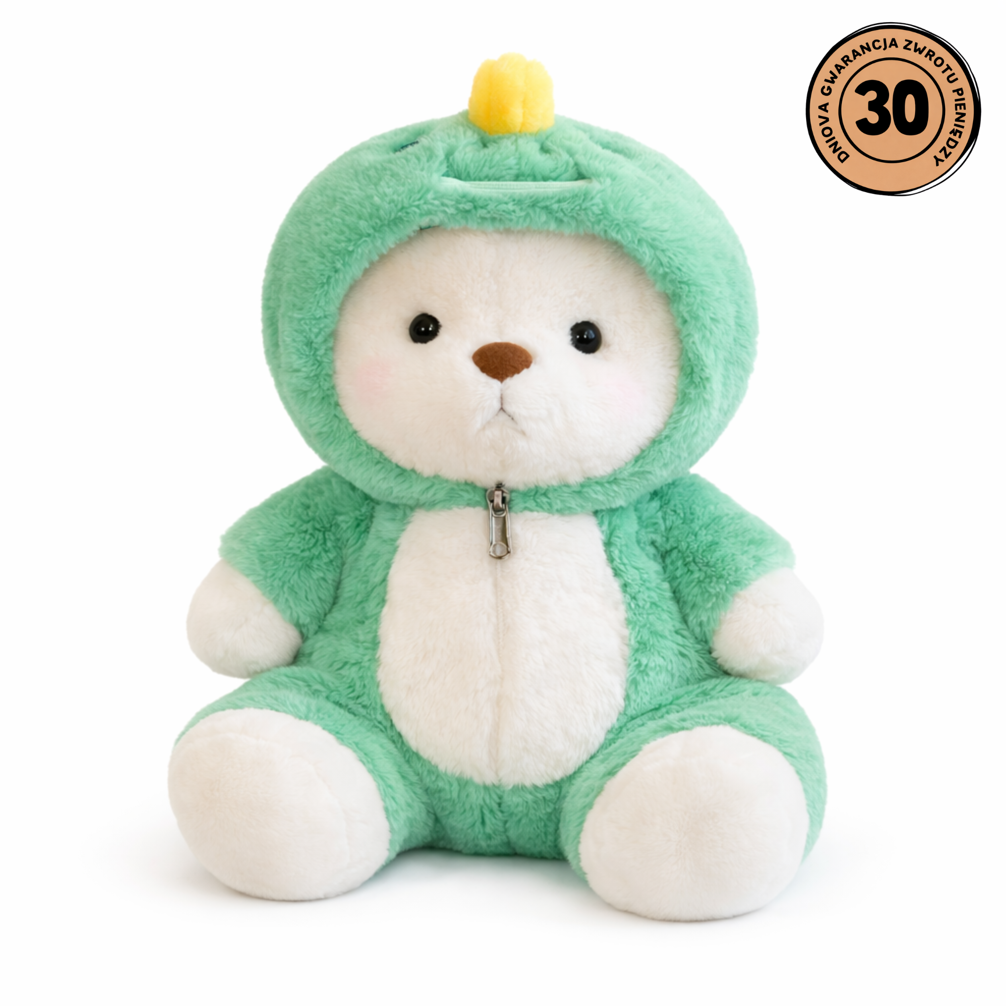 Huggly™ Zielony Miś w Ubranku – Idealny Prezent dla Niej 💖